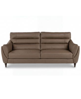 Beatrice 87" Leather Sofa, Macy's exclusive-Made in Italy 