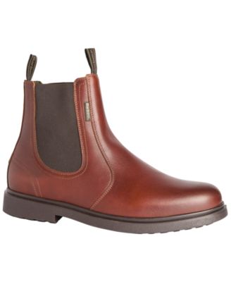 Men's Hale Waxed Leather Round Toe Chelsea Boots