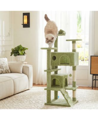 54 "Cat Tree Tower - multi-level with sisal grab post, indoor apartment with ladder