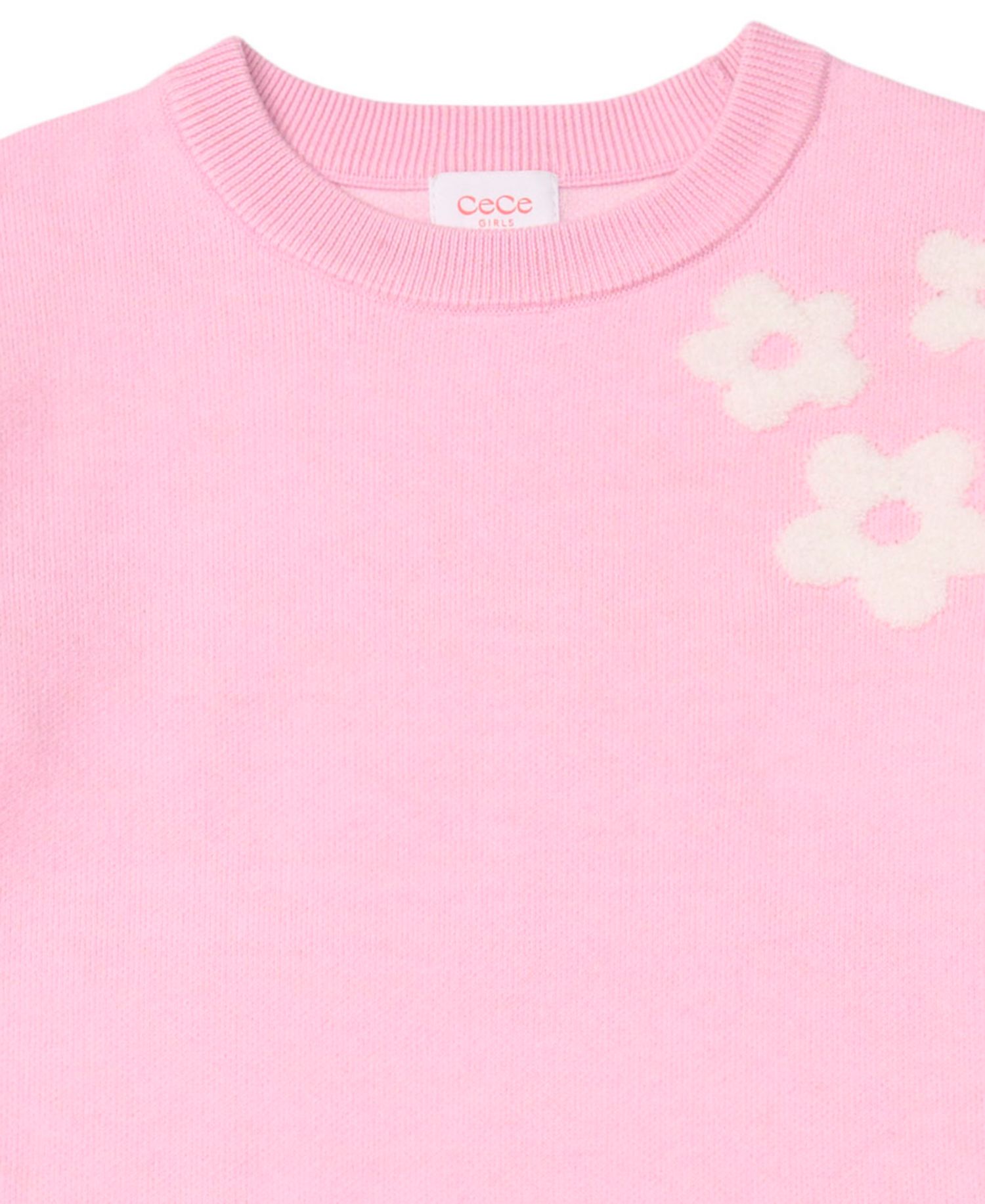 Girls' 7-16 Long-Sleeve Daisy Sweater