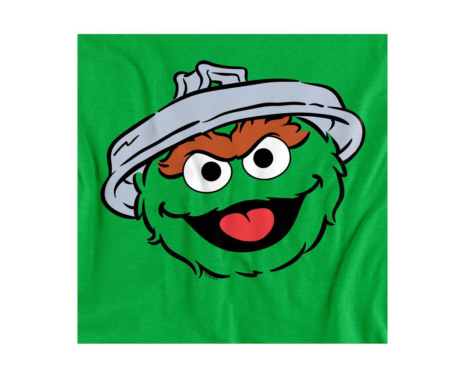 Men's Oscar The Grouch Full Face Graphic Classic-Fit T-Shirt