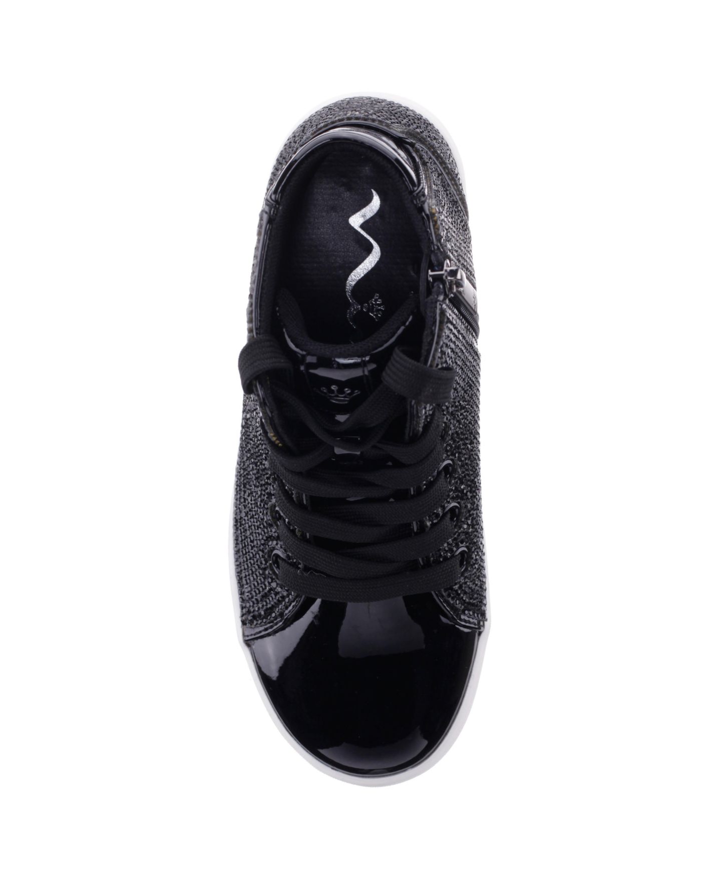 Кроссовки Nina Kula Crystal Accents Non-Slip High-Top Sneakers для девочек, цвет: Чёрный — фото 6