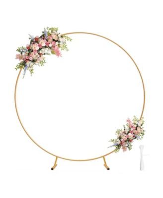Metal Round Balloon Arch Kit Garden Climbing Frame Wedding Party Decoration