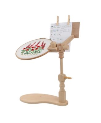 Adjustable 360 Rotating Beech Wood Embroidery Hoop Stand
