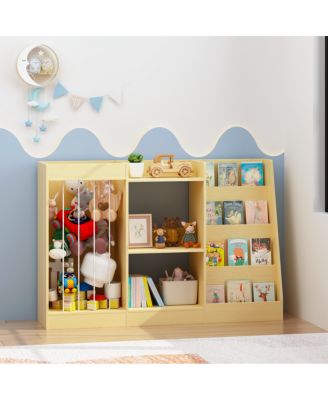  3-in-1 Kids Bookshelf and Toy Storage Organizer