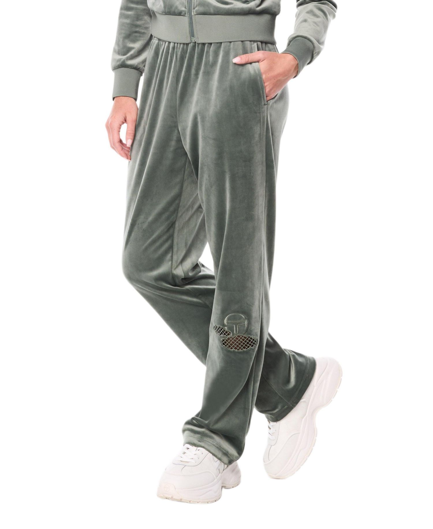 Women's Nuvola Velour Straight-Leg Track Pant