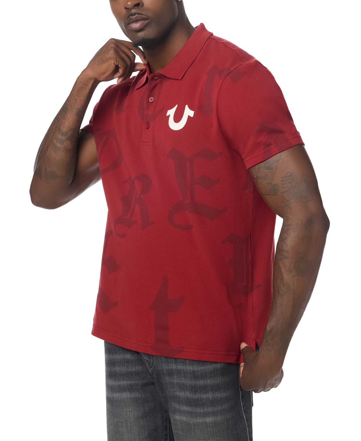 Men's Chrome World Tour Logo Polo Shirt