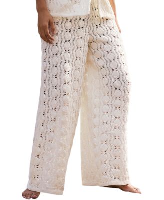 Women's Crochet Sequin Trousers