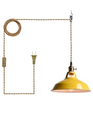 Macaron Plug-in Kitchen Pendant Light Adjustable Hanging Height