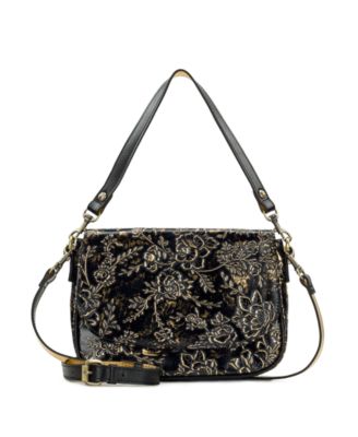 Abbey Rose Garden Leather Crossbody Bag