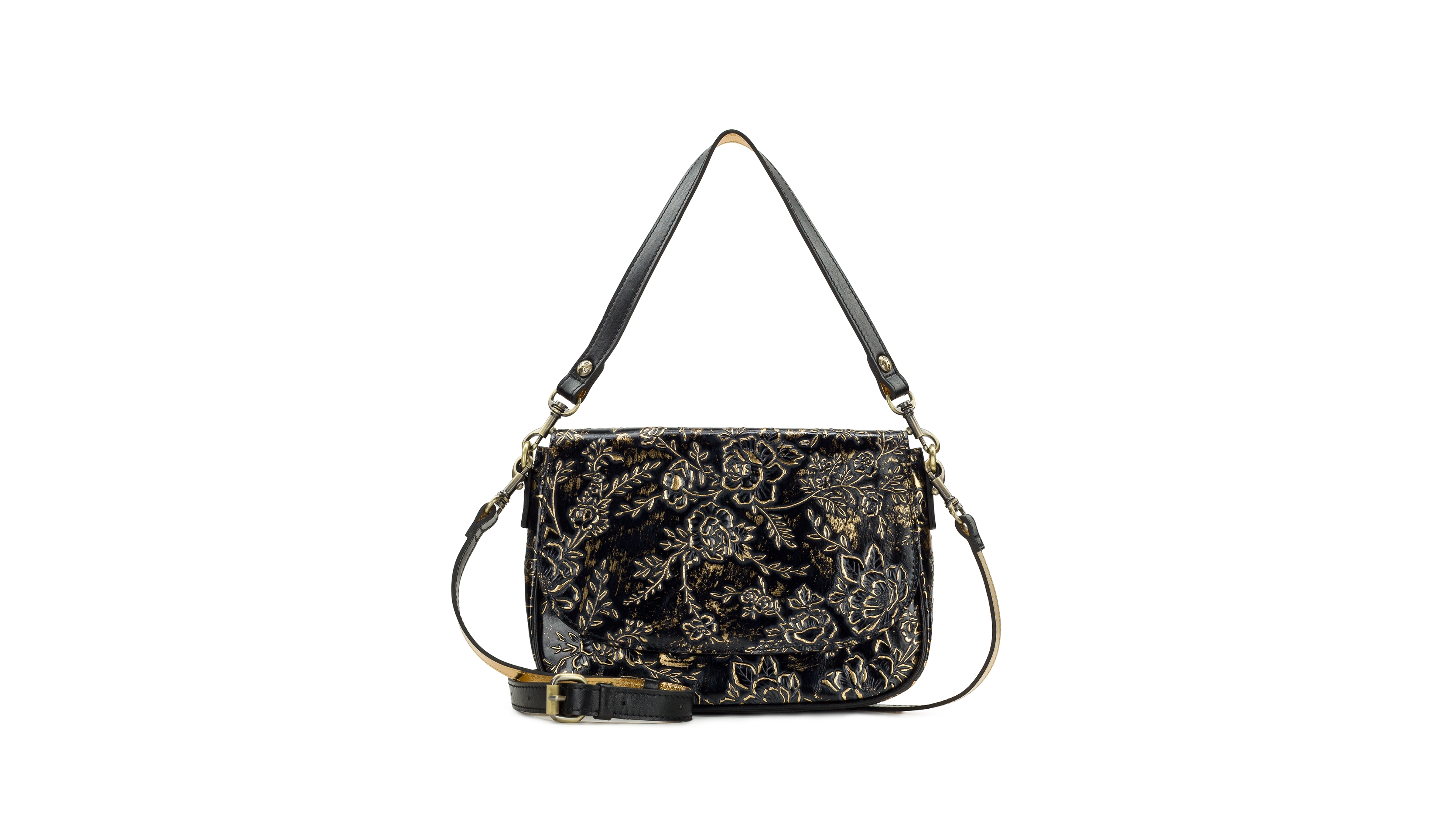 Patricia Nash Abbey Leather Crossbody Shoulder Handbag