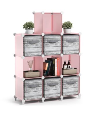 10-Cube Storage Organizer Cubby Shelf for Closet, Toys, Books, and More Space-Saving Bookshelf for Bedroom, Living Room, or Office