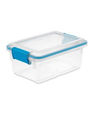 7.5 Quart Clear Plastic Home Storage Box with Latching Lids, (18 Pack)