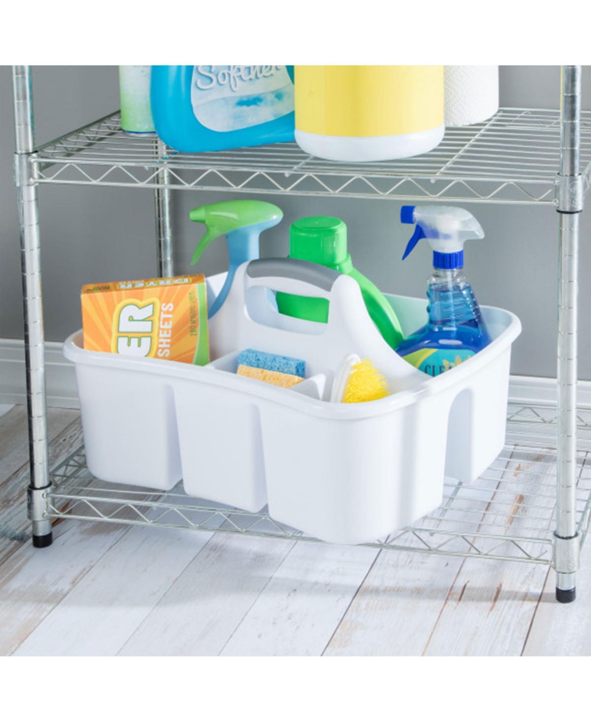 Sterilite Divided Storage Ultra Caddy with 4 Compartments and Handles ( Pack