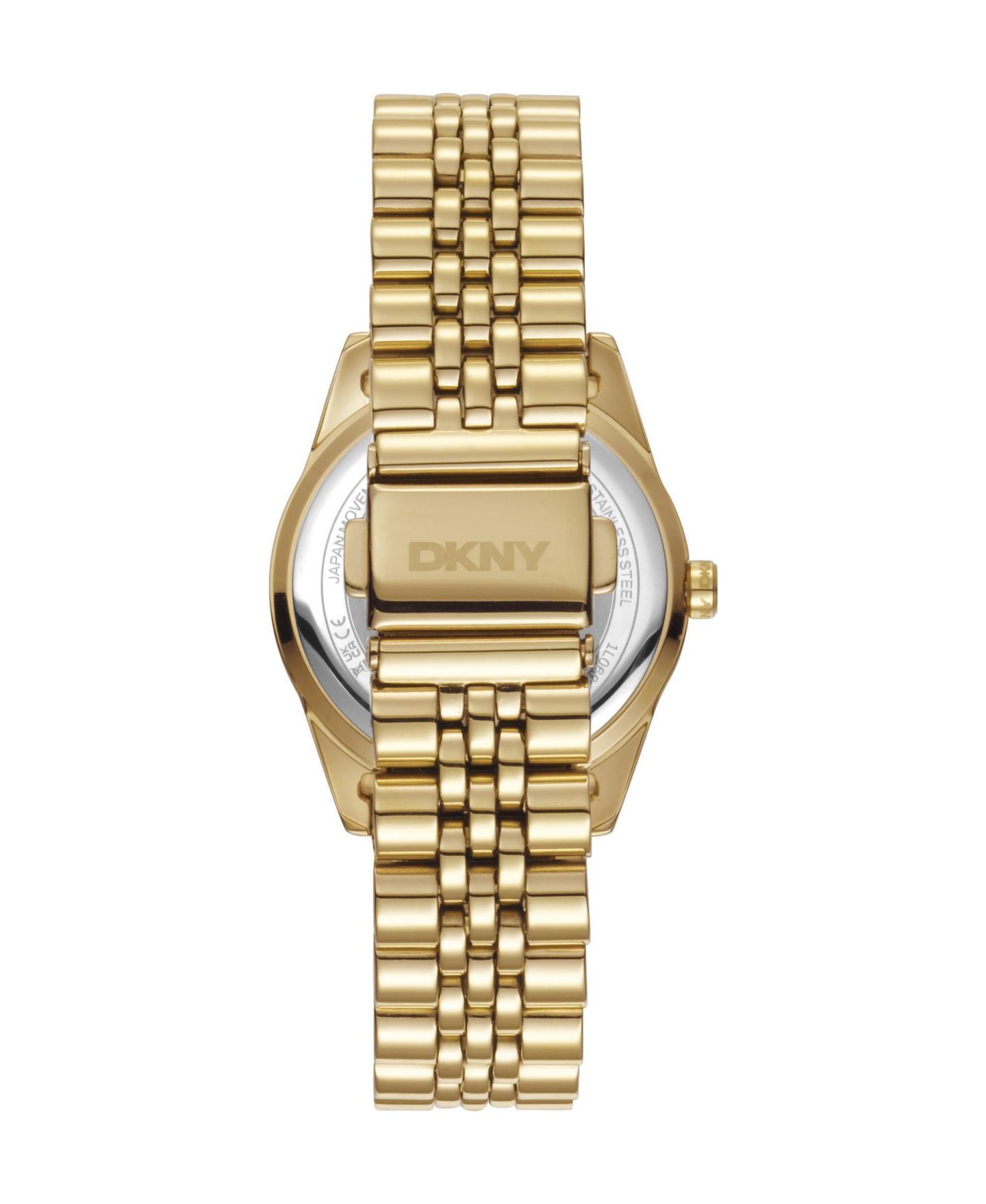 Женские часы DKNY Quartz Parsons Logo Water-Resistant Gold-Tone Stainless Steel Bracelet Watch, 32 mm, цвет: Золотой — фото 3
