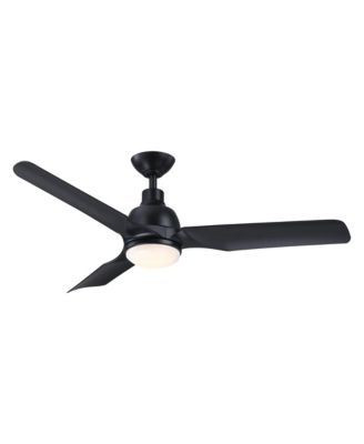 52 Modern ABS 3-Blade Dimmable Ceiling Fan with LED Light and Remote