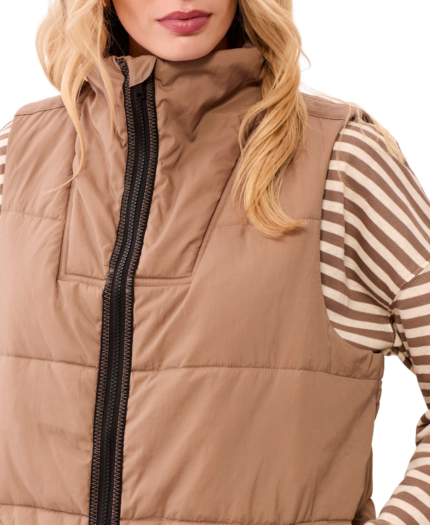 Women's Quilted Long Puffer Vest