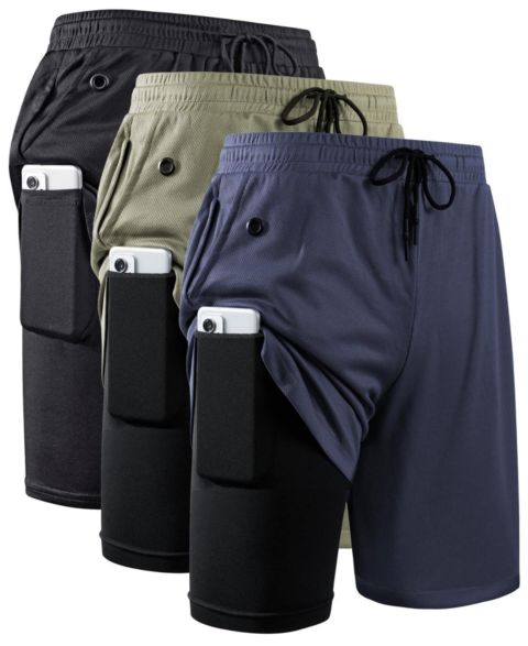 Мужские шорты peneyon 2 In 1 Workout Running Shorts 7 Inch Lightweight Athletic Gym With Liner Pockets, цвет: Open Miscellaneous