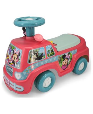 Minnie Camper Lights and Sounds Foot-to-Floor Ride-On, Ages 12-36 Months
