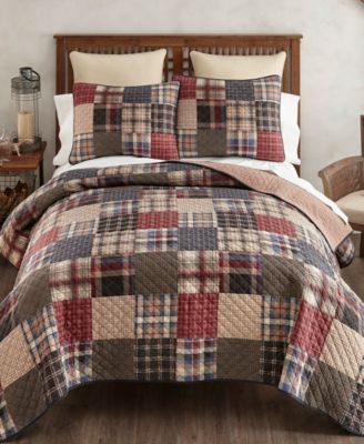 Ranger Plaid Patterns 3-Piece Quilt Set, King