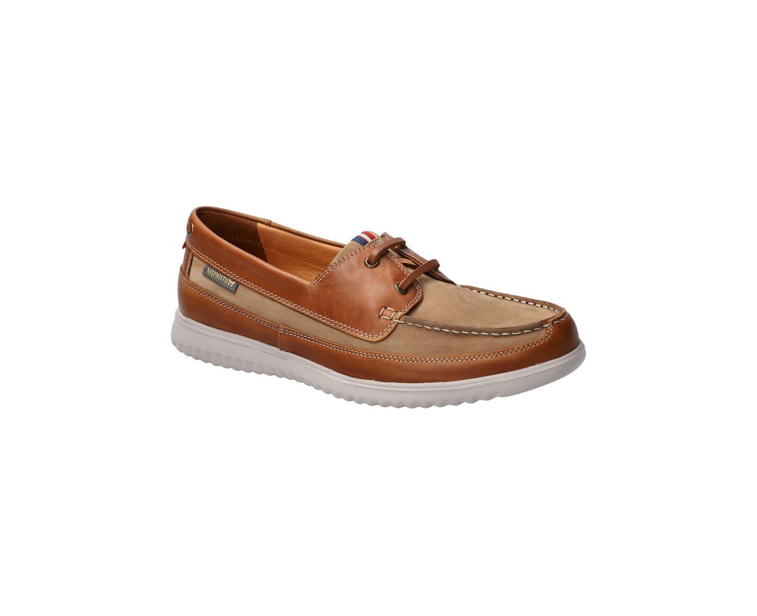Trevis Full-Grain Leather Round-Toe Boat Shoes