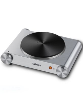 1500W Electric Stainless Steel Hot Plate Portable Single Burner With Temperature Control For RV Home Camping