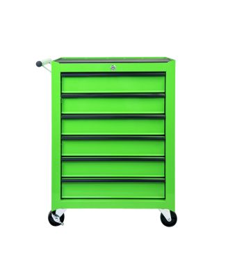 Rolling 6-Drawer Metal Tool Chest with Ball Bearing Slides