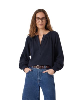 Women's Rhea Cotton Cheesecloth Blouse