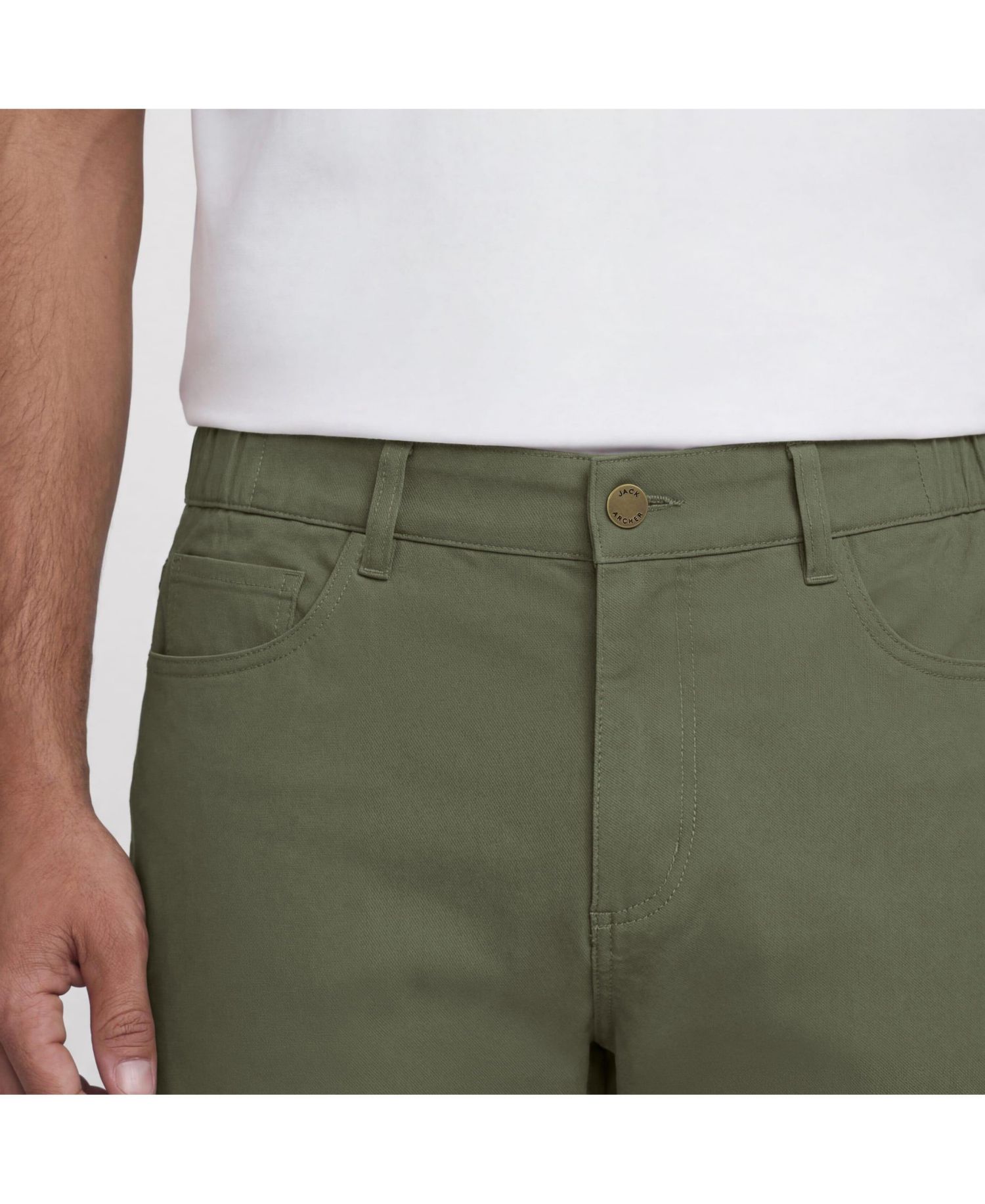 Men's Charter Straight-leg Cotton-Lyocell Blend Travel-ready Pants