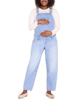 Women's Motherhood Barrel Leg Denim Overall
