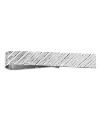 Men's Diagonal Textured Wide Tie Bar