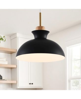 11" Modern 1-Light Adjustable Pendant Light Chandelier for Kitchen Island and Hallways