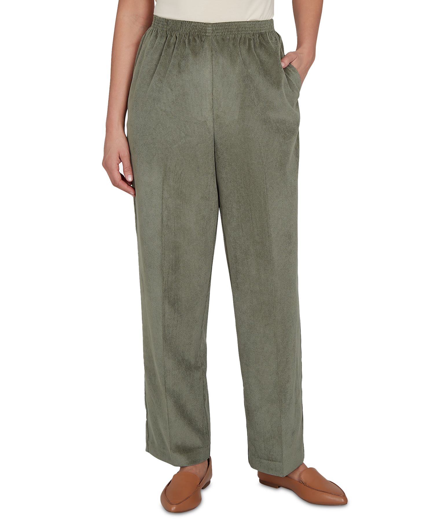 Women's Corduroy Elasticband Waist Pants