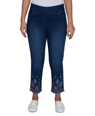 Petite Pull-On Cropped Pants