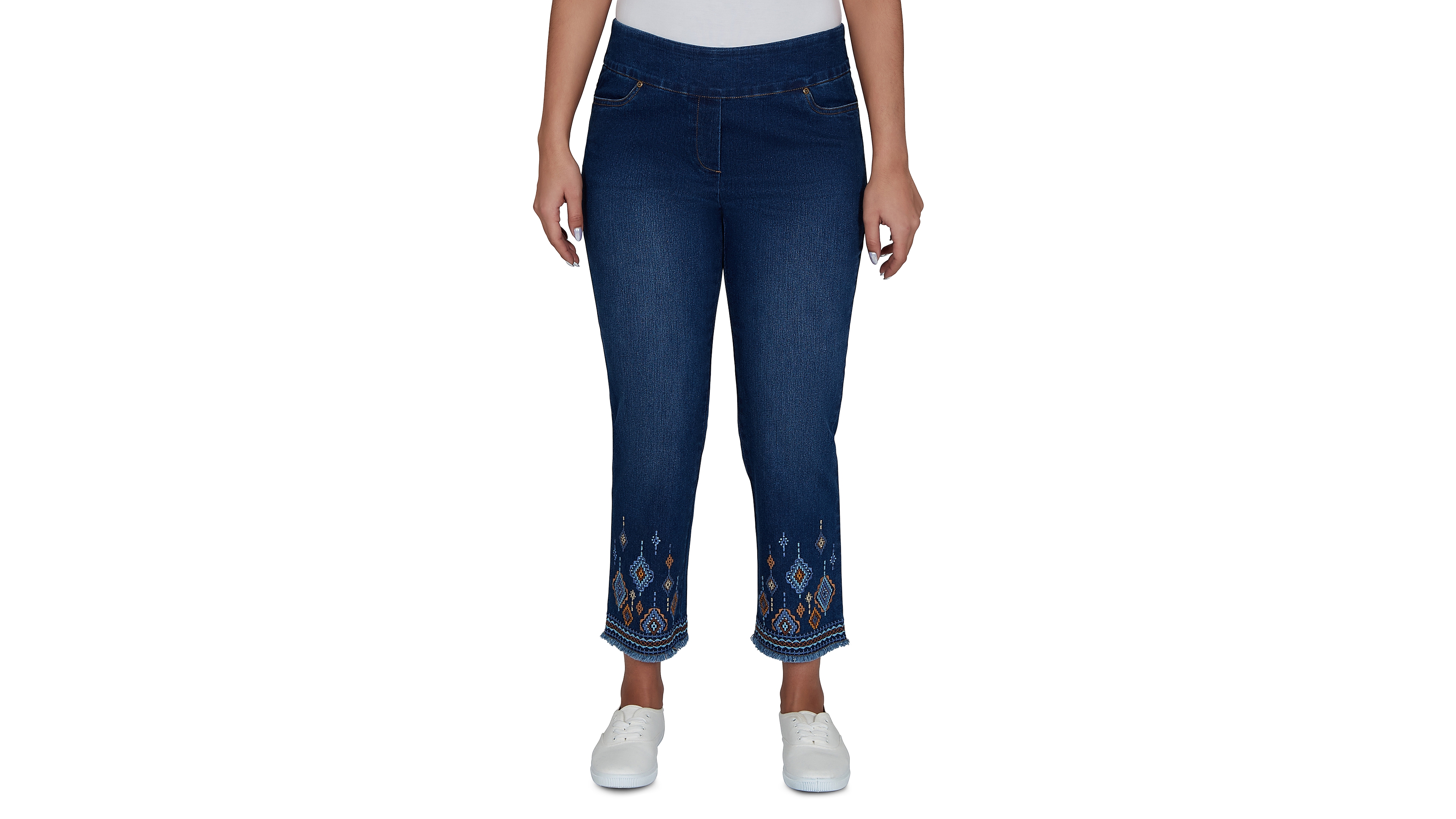 Alfred Dunner Petite Pull-On Cropped Pants
