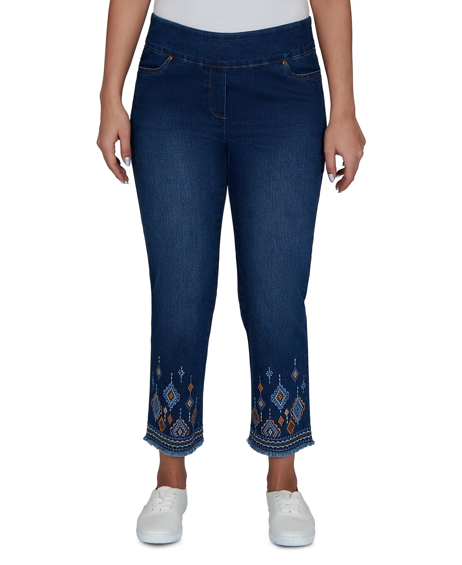 Petite Pull-On Cropped Pants