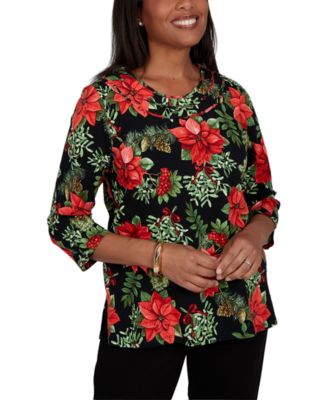 Women's Classic Cardinals On Branches Knit Top
