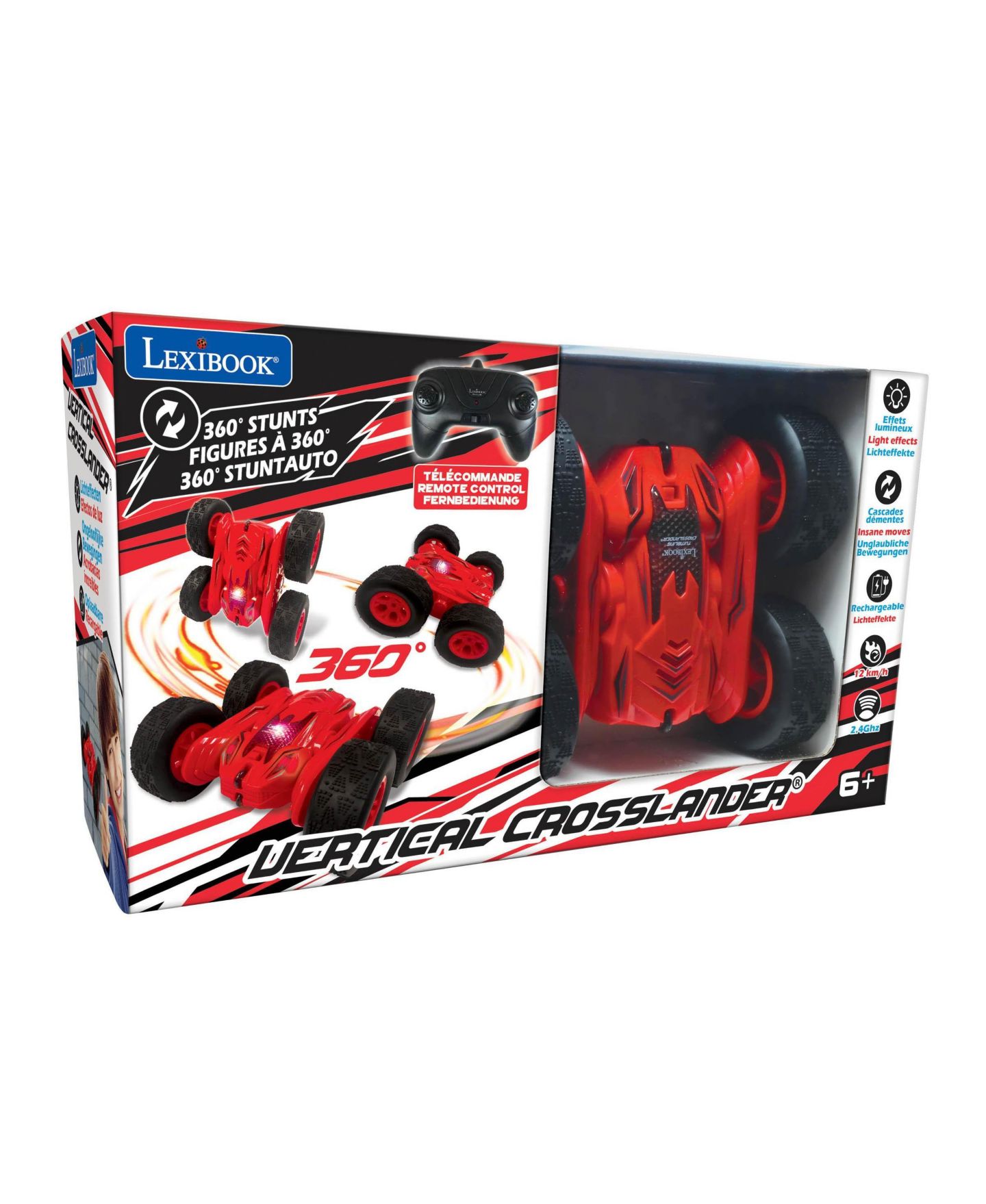 Детская игрушка Lexibook Vertical Crosslander All-Terrain Stunt RC Car RC55, цвет: Красный — фото 8