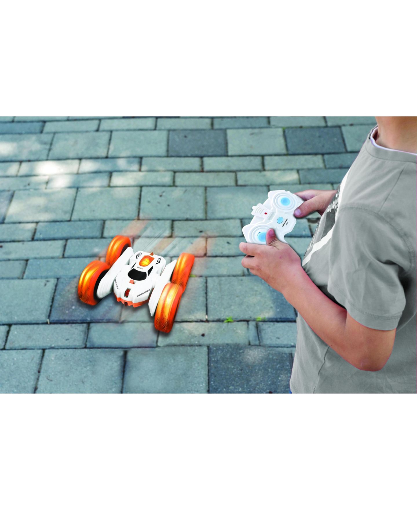 Детская игрушка Lexibook Crosslander 360 360-Degree Off-Road Rechargeable Remote Control Car, цвет: Оранжевый — фото 4