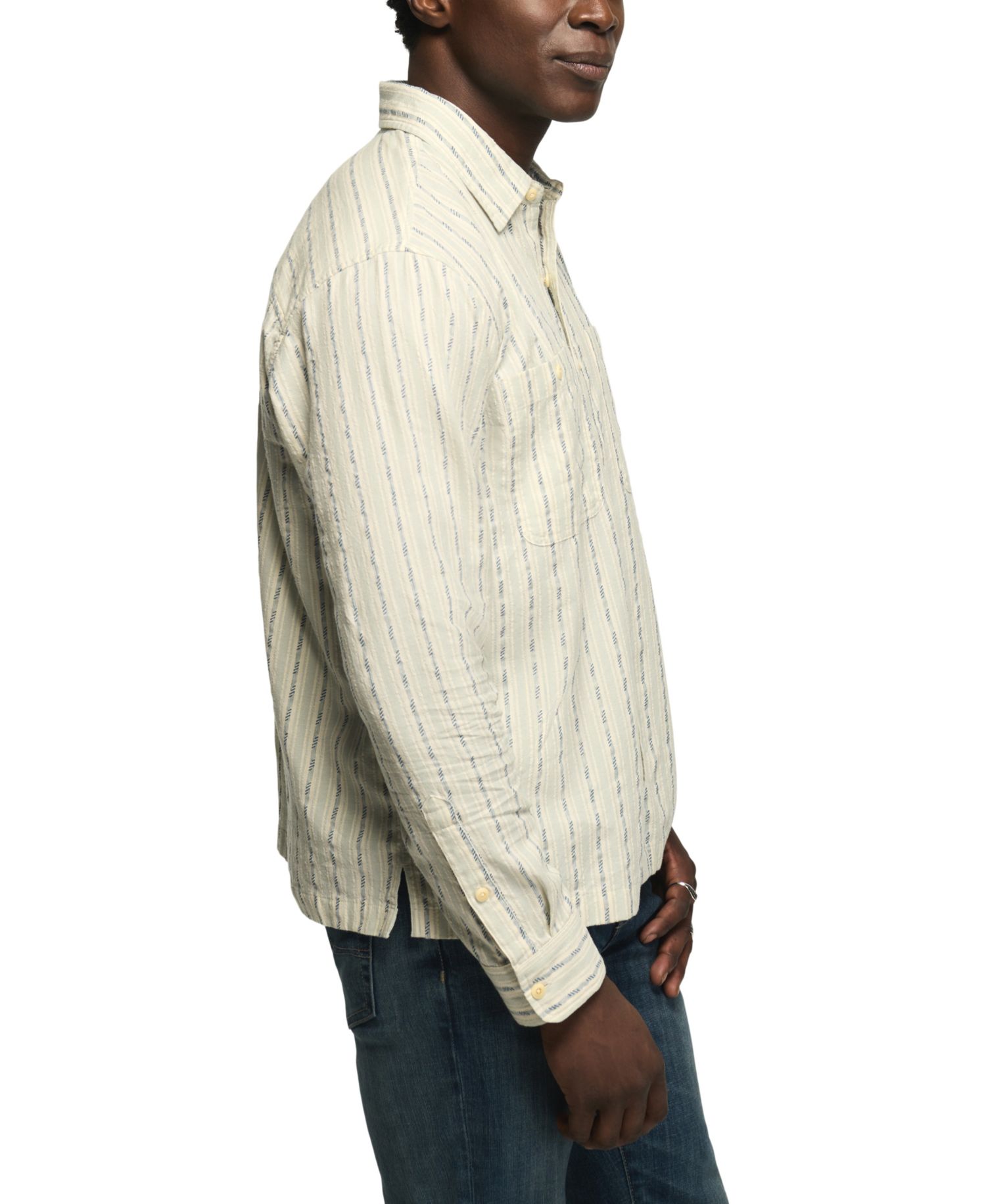 Men's Mason Western Long-Sleeve Striped Shirt