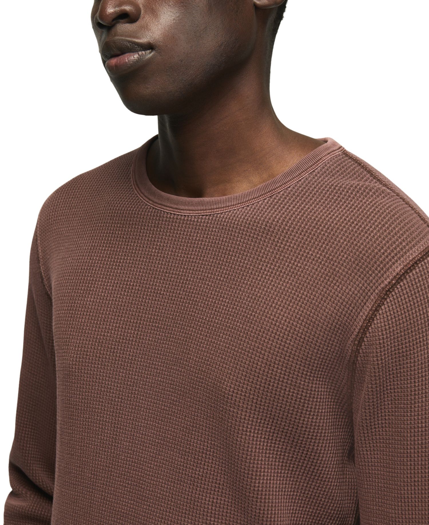 Men's Thermal Long-Sleeve Crew Neck T-Shirt
