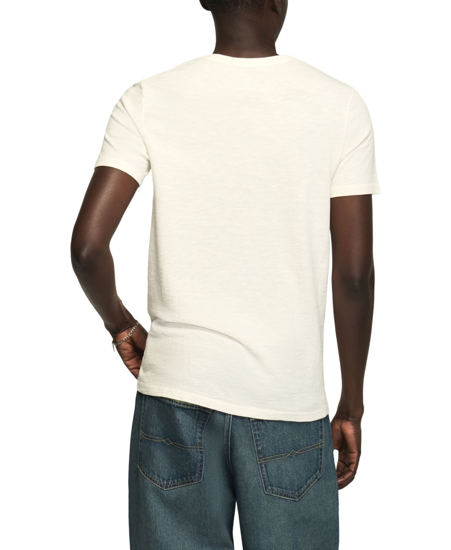 Мужская футболка Lucky Brand Good Luck Graphic Regular-Fit, цвет: Яркий белый — фото 4
