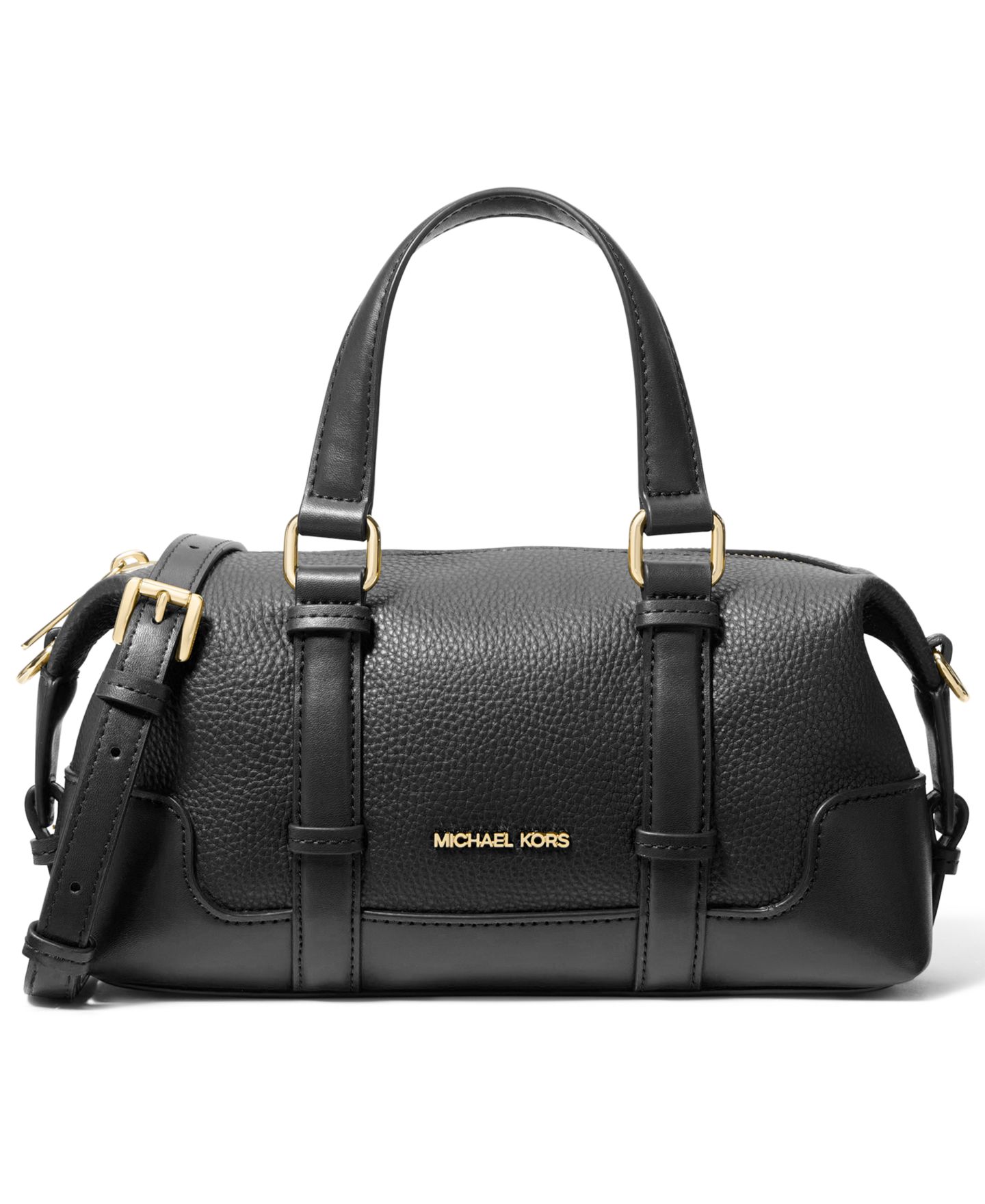 Женская сумка Michael Kors Teddi Extra Small Slouchy Adjustable-Strap Crossbody, цвет: Чёрный — фото 1