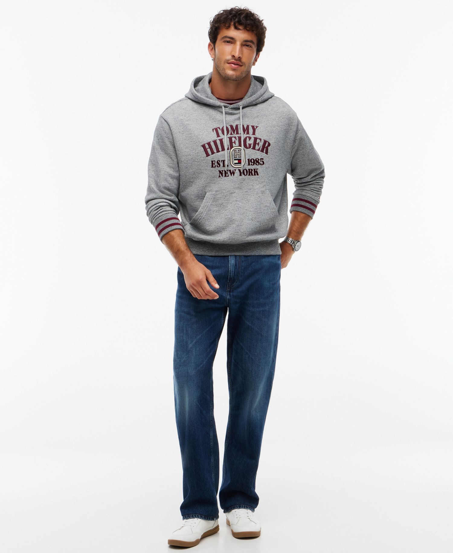Men's Varsity Embroidered Regular-Fit Hoodie