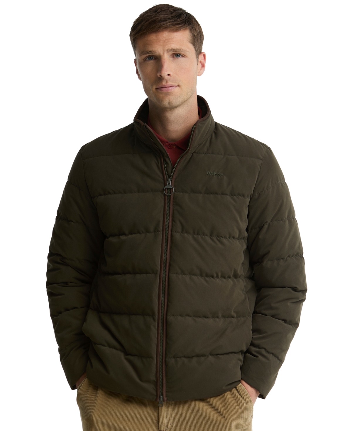Barbour Men's Noree Short Puffer Jacket - Dark Sage