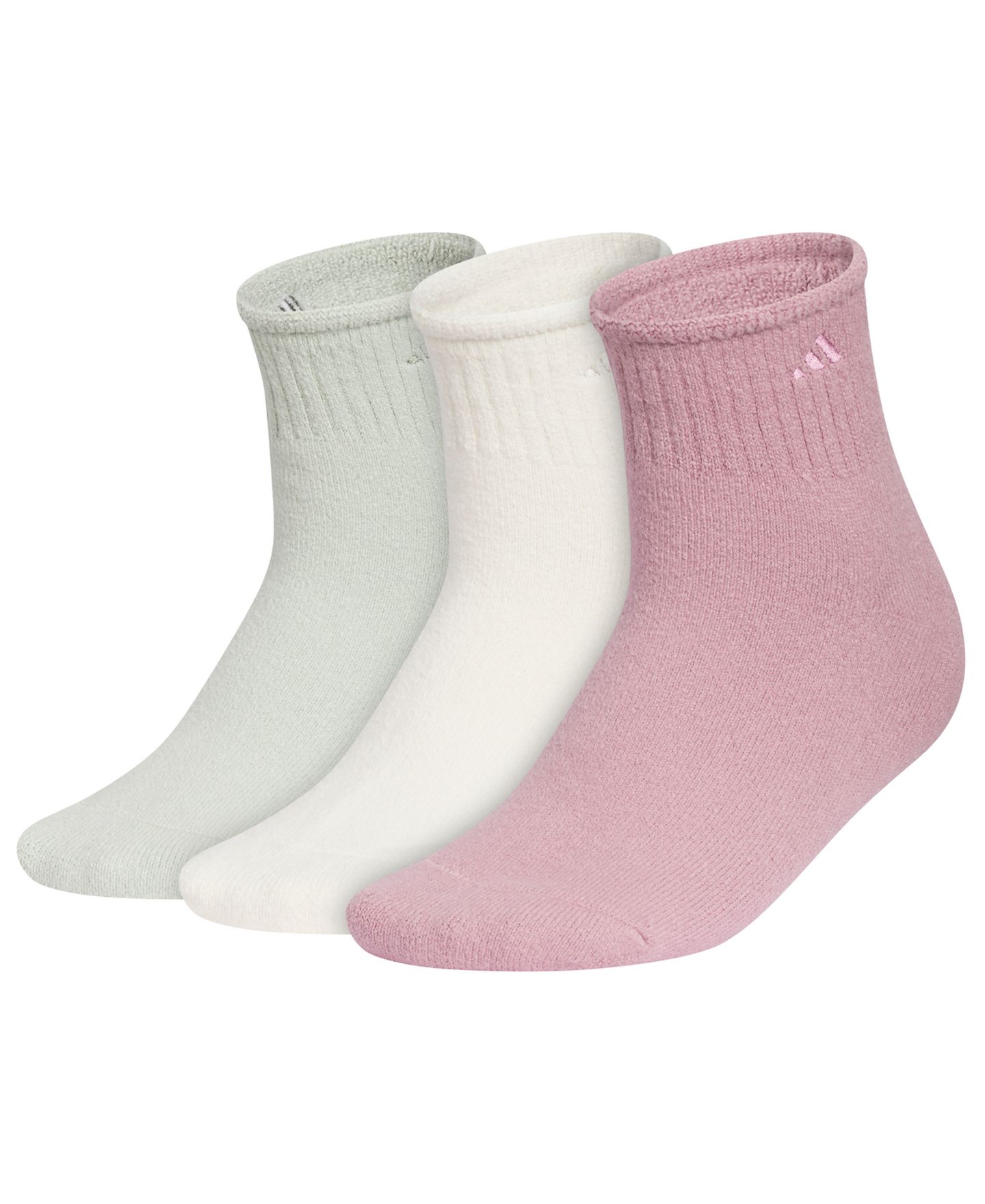 Носки Comfort, укороченные, 3 шт. — adidas, цвет: Светлый зелёный — фото 1