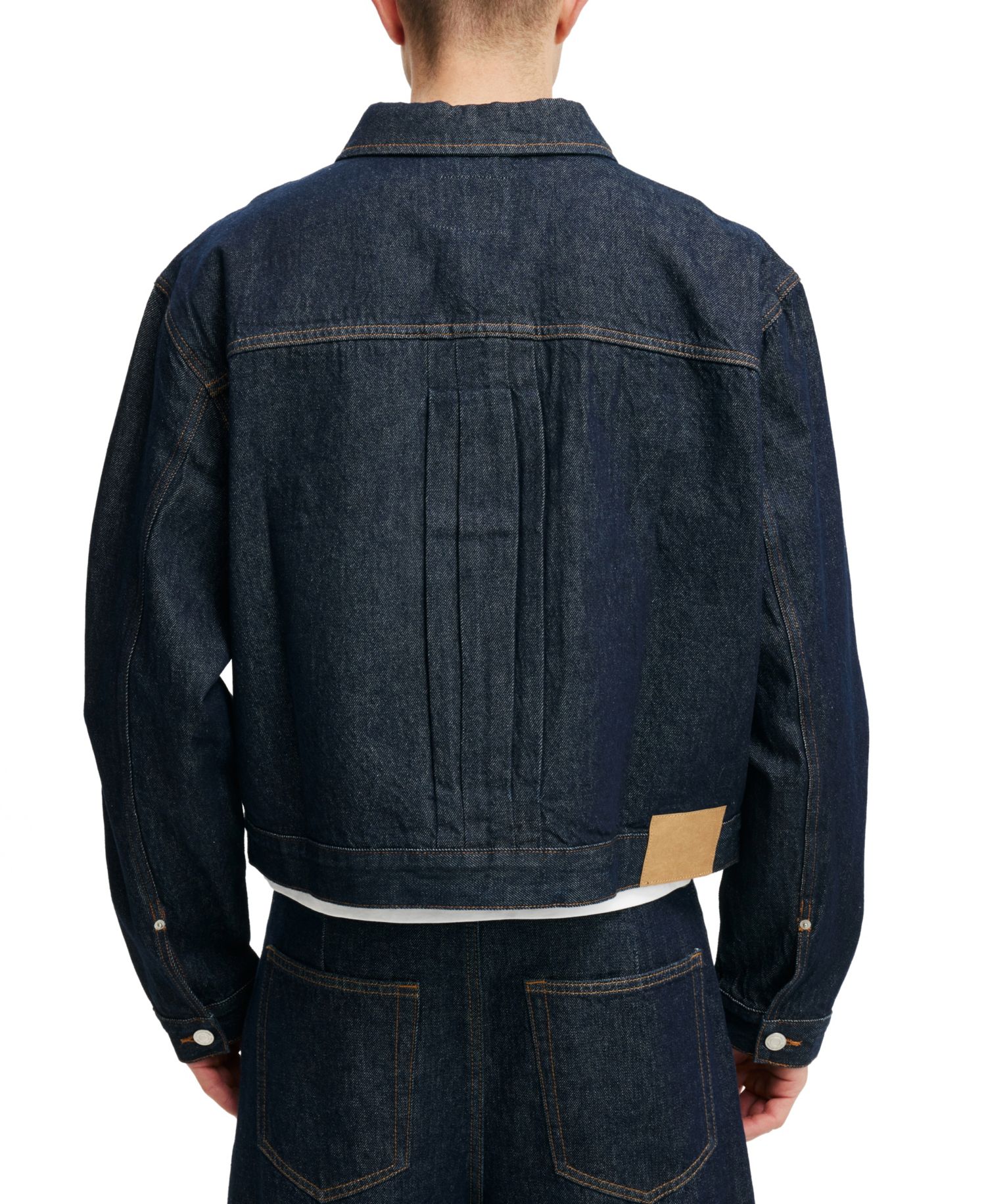 Men's Type 2 Modern-Fit Cropped Denim Jacket