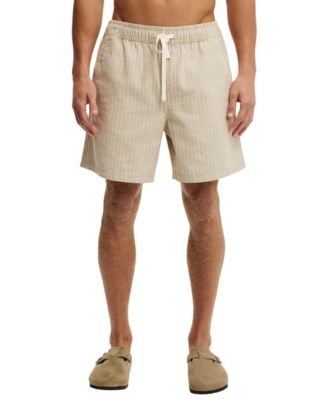 Men's Easy Short Pull-On Regular-Fit Plaid Shorts, 7" Inseam