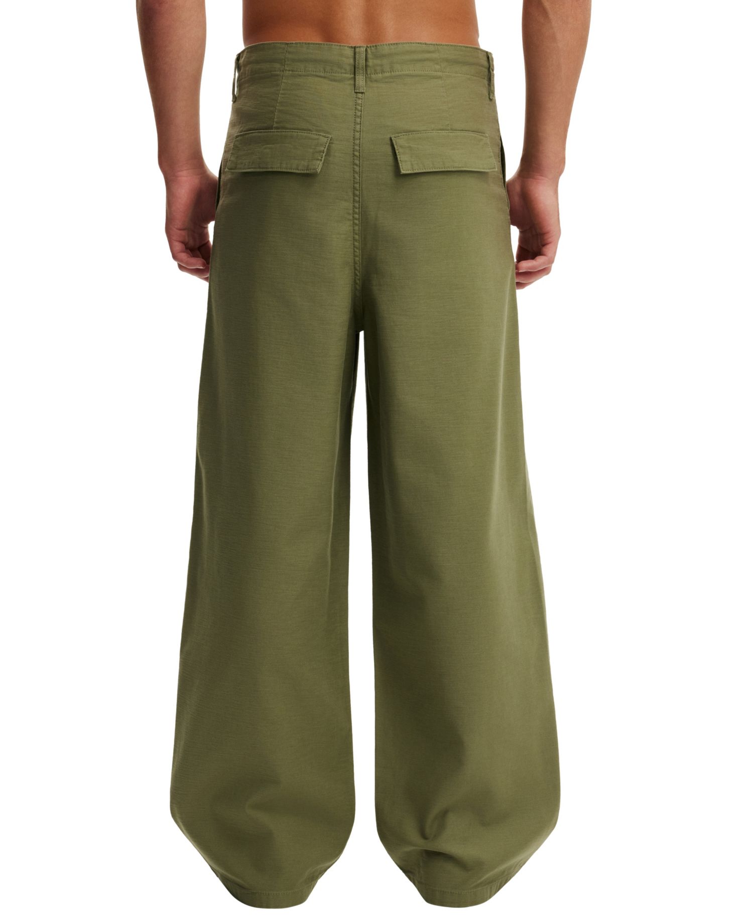 Men's Super Baggy Utility Elastic-Waist Pants