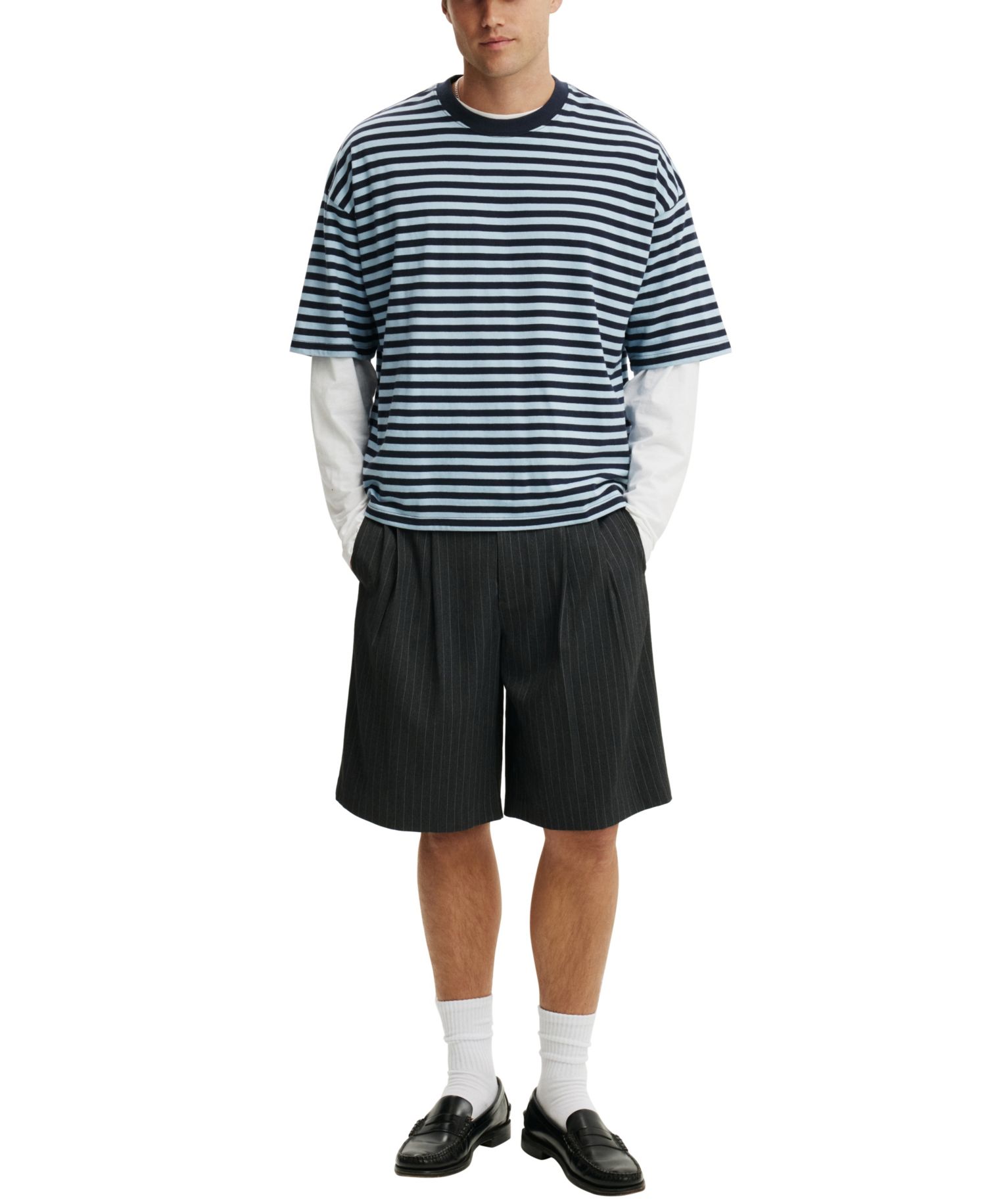 Men's Super Baggy Pleated Shorts, 11" Inseam